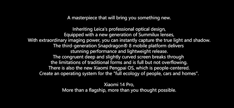 Xiaomi 14 Pro Smartphone Snapdragon 8 Gen 3 120HZ Screen 50MP Leica Camera  IP68 Waterproof 120W HyperCharger 4880mAh Mi 14 pro