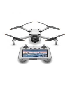 DJI Mini 3 Fly More Combo (DJI RC) Remote Controller With Screen, up to 32800ft (10km) Video Transmission, True Vertical Shooting, GPS Auto Return Integrated