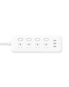 Xiaomi Mijia Power Socket Strip With Control Switch 3 USB 4 Ports Big Plug Extension Patch Board For Mi Home