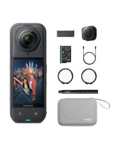 Insta360 X5 Essentials Bundle Waterproof 8K 360° Action Camera, Leading Low Light, Invisible Selfie Stick Effect, Rugged and Replaceable Lens, 3-Hour Battery