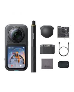 Insta360 X6 Essentials Bundle 8K 360 Camera with 1/1.1'' Sensors | Action Camera, Dual Custom Square 1/1.1"Sensors, Triple AI Chip, Black