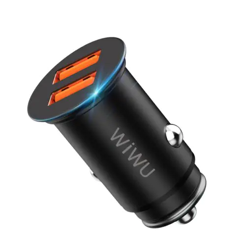 Quick charge 5A 30W Car charger Dual USB A QC4.0