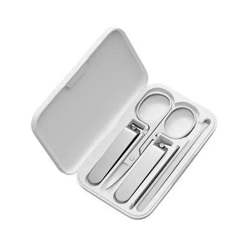 Xiaomi Mijia Five-Piece Nail Clipper Kit Lightweight Versatile Elegant High Quality Stainless Steel Magnetic Store Box Portable