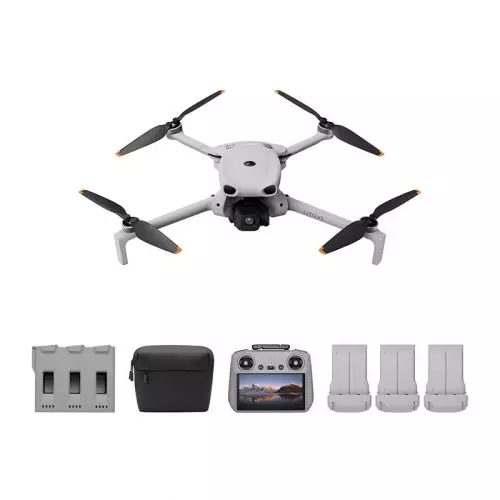 DJI Lito X1 Fly More Combo With DJI RC 2(screen), 4K Camera Drone for Beginners, Obstacle Sensing, ActiveTrack, 15km Video Transmission, 3 Batteries