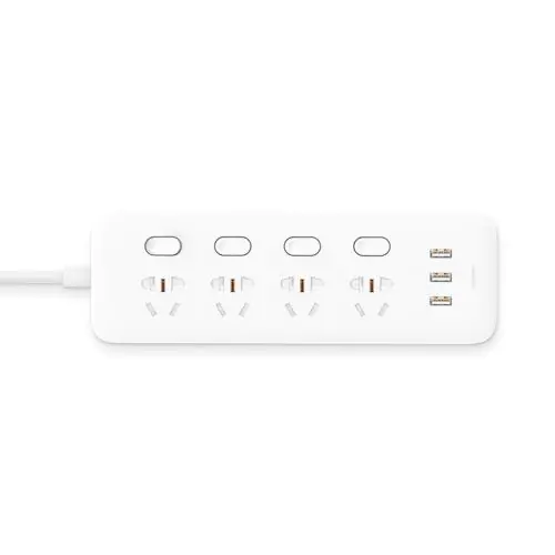 Xiaomi Mijia Power Socket Strip With Control Switch 3 USB 4 Ports Big Plug Extension Patch Board For Mi Home