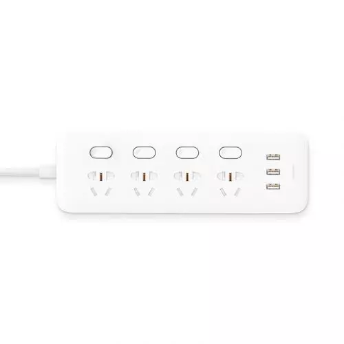 Xiaomi Mijia Power Socket Strip With Control Switch 3 USB 4 Ports Big Plug Extension Patch Board For Mi Home