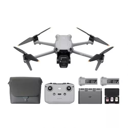 DJI Air 3S Fly More Combo (RC-N3) Drone with 1" CMOS Wide-Angle Camera, 60fps HDR Video & 14 Stops of Dynamic Range, 20km Transmission Range