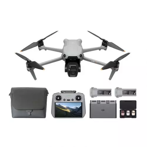 DJI Air 3S Fly More Combo (RC 2 Screen Remote Controller), 4K/60fps 3 Batteries for Extended Flight Time