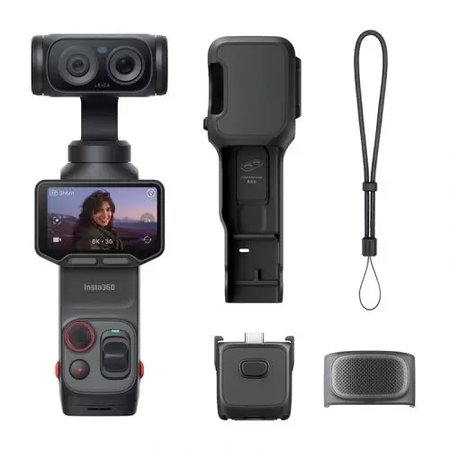 Insta360 Luna Ultra - 8K Vlogging Camera with Dual Leica Lenses, 12× Zoom, 1" Sensor, Detachable 2" Touchscreen, Triple AI Chip